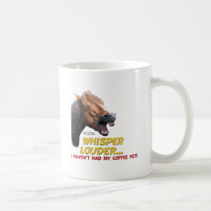 Funny Horse: Whisper Louder, geen koffie Koffiemok