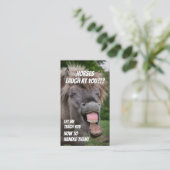 Funny horseback-trainer visitekaartje (Staand voorkant)