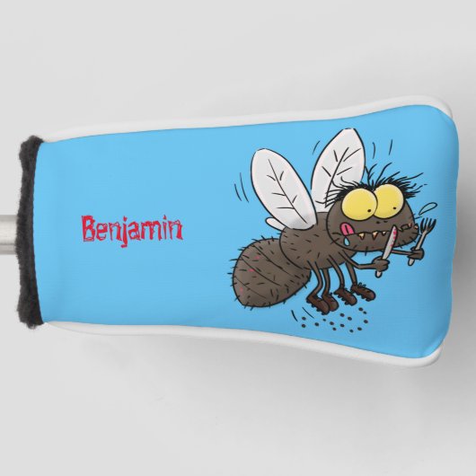 Funny horsefly insect cartoon golfheadcover (Voorkant)