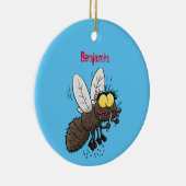 Funny horsefly insect cartoon keramisch ornament (Rechts)