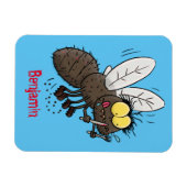 Funny horsefly insect cartoon magneet (Horizontaal)
