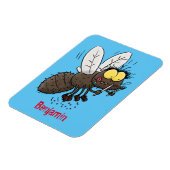 Funny horsefly insect cartoon magneet (Linkerzijde)