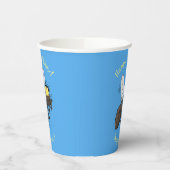 Funny horsefly insect cartoon papieren bekers (Links)