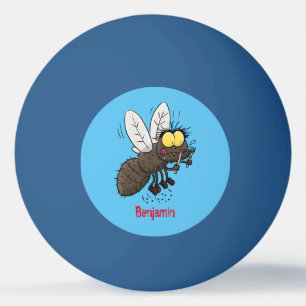 Funny horsefly insect cartoon pingpongballen