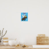 Funny horsefly insect cartoon poster (Keuken)