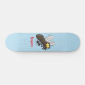 Funny horsefly insect cartoon skateboard (Horizontaal)