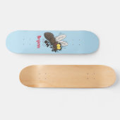 Funny horsefly insect cartoon skateboard (Horizontaal)