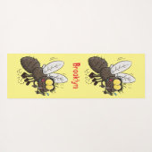 Funny horsefly insect cartoon yogamat (Achterkant (horizontaal))