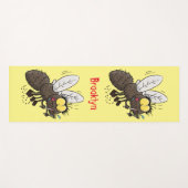 Funny horsefly insect cartoon yogamat (Voorkant (horizontaal))