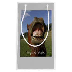Funny Horse's Mouth Vergeet om te penselen Klein Cadeauzakje