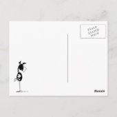 Funny Horses Stealing Cartoon Briefkaart (Achterkant)