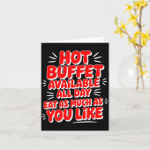 Funny Hot Buffet Available All Day Eat As Much As Kaart (Gele Bloem)