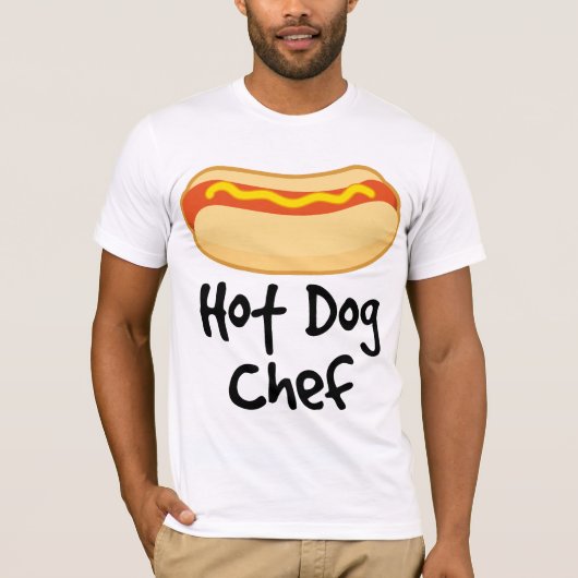 Funny Hot Dog Chef Cooking Gift T-shirt (Voorkant)
