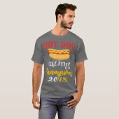 Funny Hot Dog Eating Contest Champion 2018 T-shirt (Voorkant volledig)
