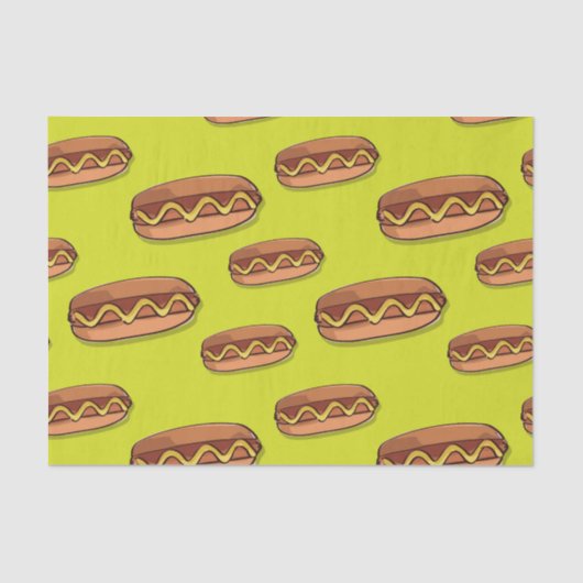 Funny Hot Dog Food Design Tissuepapier (Voorkant)