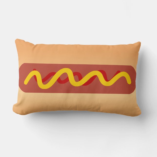 Funny Hot Dog Pillow Kussen (Voorkant)