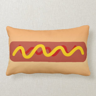 Funny Hot Dog Pillow Kussen