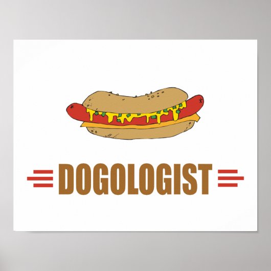 Funny Hot Dog Poster (Voorkant)