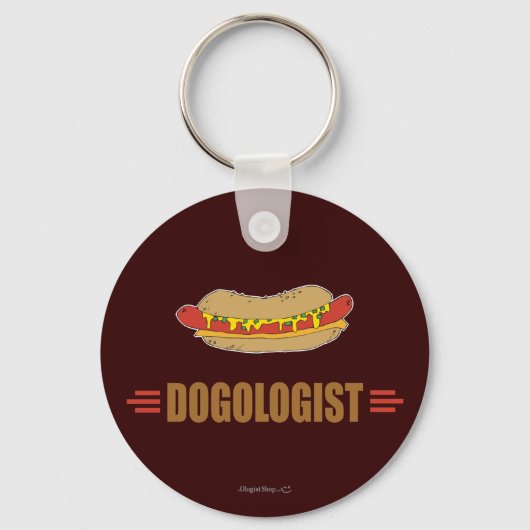 Funny Hot Dog Sleutelhanger (Voorkant)