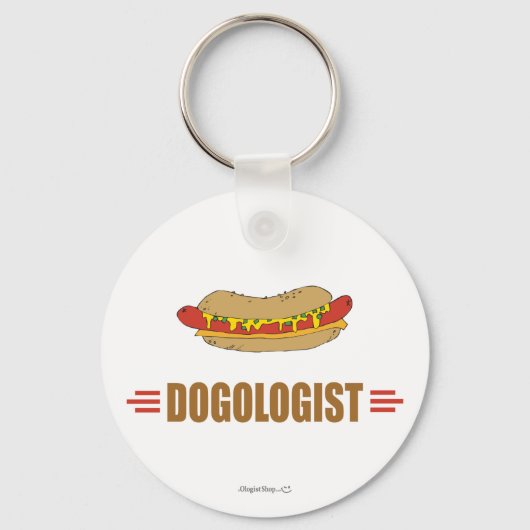 Funny Hot Dog Sleutelhanger (Voorkant)