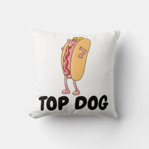 FUNNY HOT DOG, TOP DOG KUSSENS