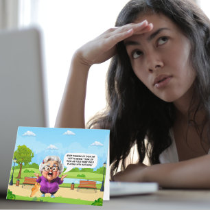 Funny Hot Flashes Carte d'anniversaire