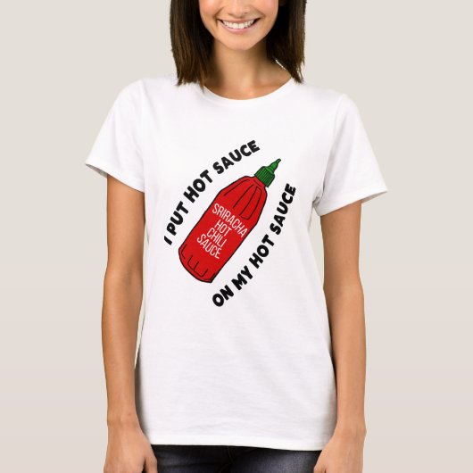 Funny Hot Sauce T-shirt (Voorkant)