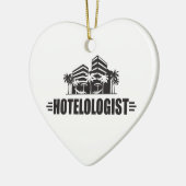 Funny Hotel Keramisch Ornament (Links)