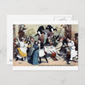 Funny house party briefkaart (Voorkant / Achterkant)