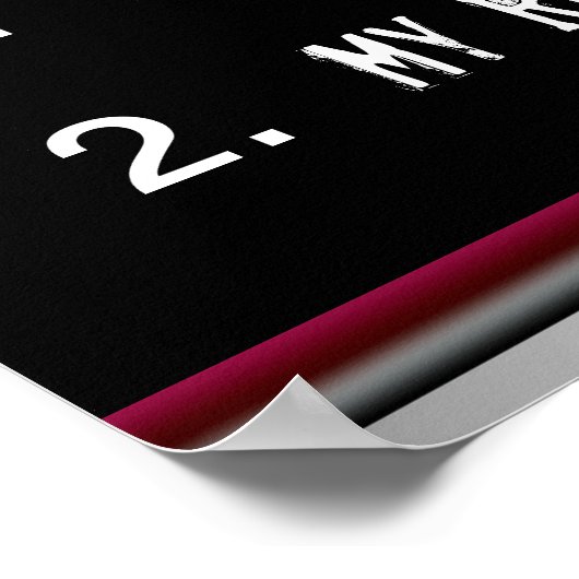 Funny House Rules Poster (Hoek)