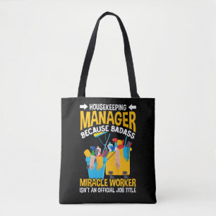 Funny Housekeeper Manager banenhuis Reinigingscita Draagtas