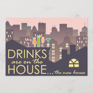 Funny Housewarming Party design Kaart