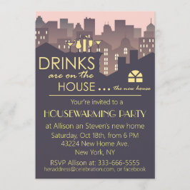 Funny Housewarming Party design Kaart