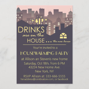 Funny Housewarming Party design Kaart