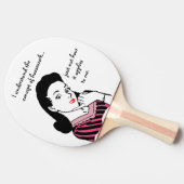 Funny Housework Concept Tafeltennisbatje (Zijkant)