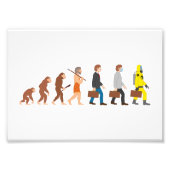 Funny Human Evolution Foto Afdruk (Voorkant)