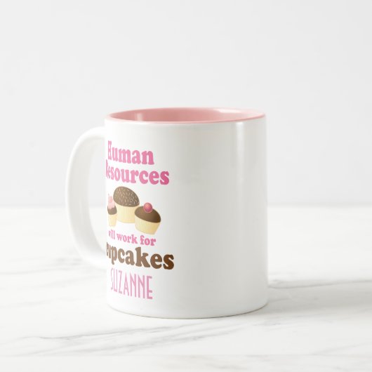 Funny Human Resources Personalized Gift Mok (Voorkant links)