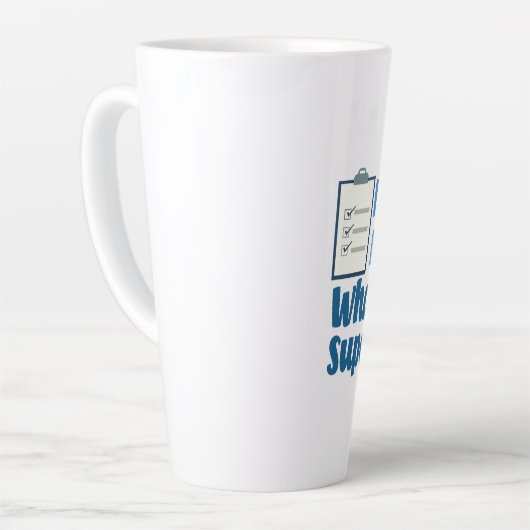 Funny Human Resources Superheld Latte Mok (Linkerhoek)