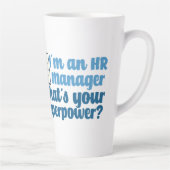 Funny Human Resources Superheld Latte Mok (Rechts)