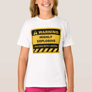 Funny Human Warning Labels (SLECHTS EXPLOSIEF) T-shirt