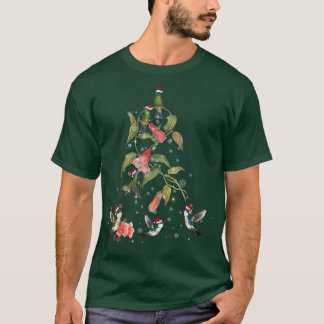 Funny Hummingbird kerstboomvarken Porch and Watch T-shirt