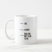 Funny Humor Coffee Quote Mood Mug (Gauche)