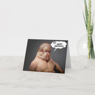 Funny Humor Guy WTF Birthday Card Kaart