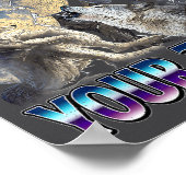 Funny Humor Saying I Clogged Your Toilet Wolf Meme Poster (Hoek)