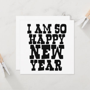 funny humorous happy new year sayings kaart