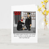 Funny Humour de pompiers Accueil Carte de voeux (Fleur jaune)