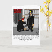 Funny Humour de pompiers Accueil Carte de voeux (Fleur jaune)