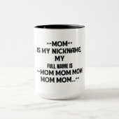 Funny/Humoureus Quote Coffee Mok (zwart en wit) (Midden)