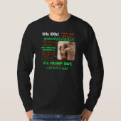 Funny Hump Day Camel, volledige tekst, sinaasappel T-shirt (Voorkant)