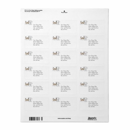 Funny Hump Day Camels in Monocles Etiket (Full Sheet)